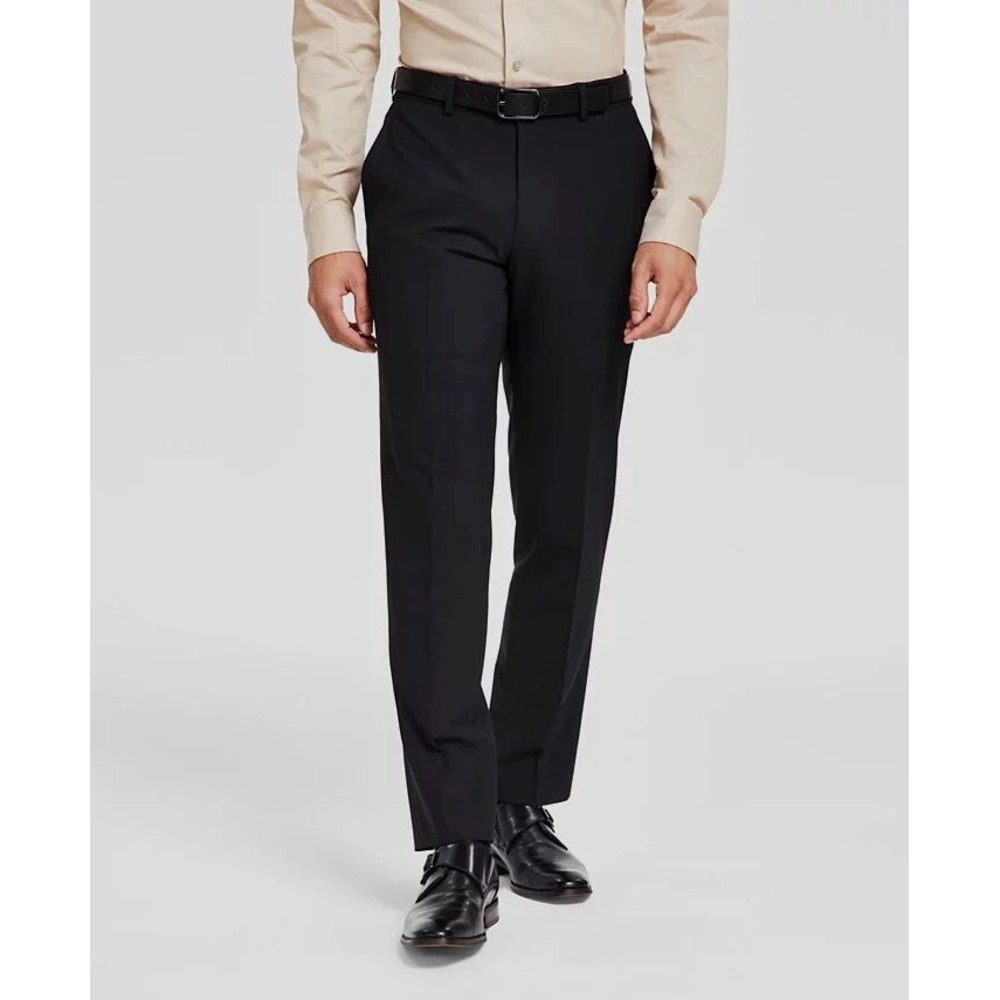 Bar III Men's Black Skinny-Fit Wool Suit Pants Size 34Wx34L